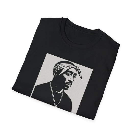 T-Shirt Inspired by Iconic Rapper, Unisex Softstyle Tee, Retro Music Shirt, Casual Wear, Hip Hop Apparel, Great Gift for Fans